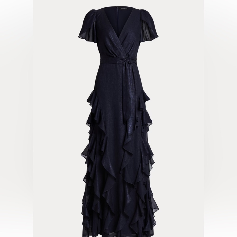 Navy formal dress. Worn once